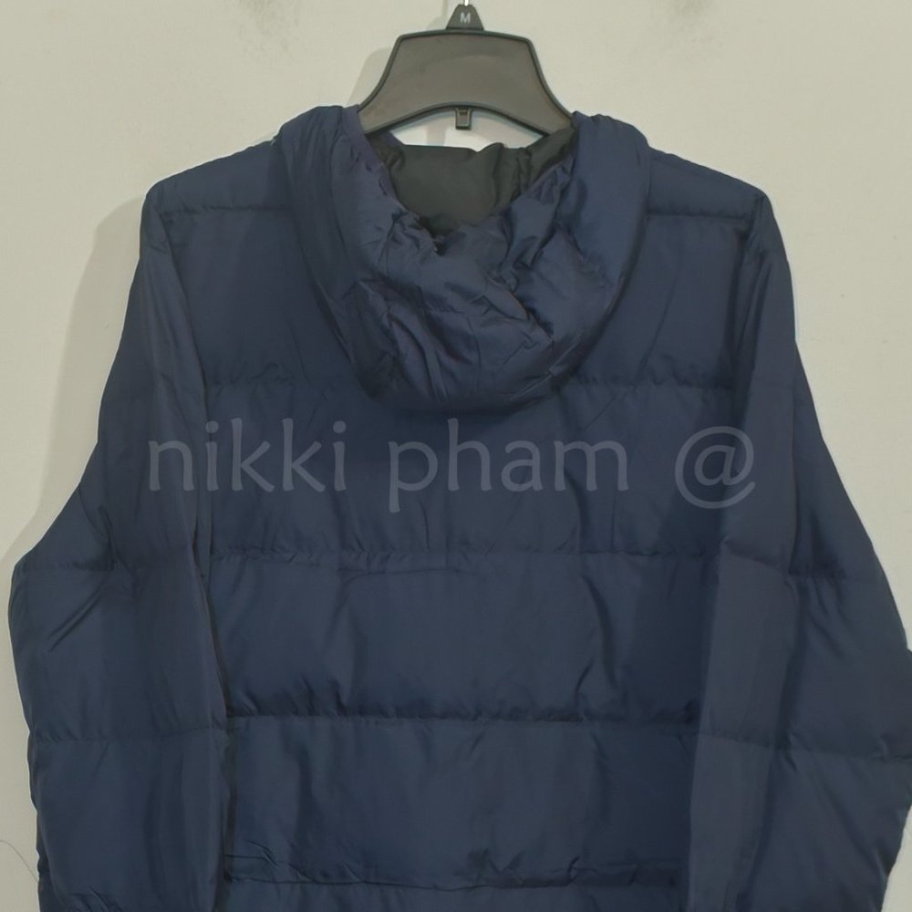 Eddie Bauer Men’s Hooded Down Jacket IN BLue - Picture 6 of 6